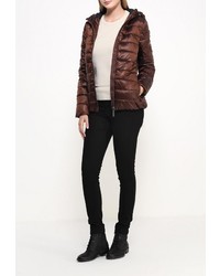 Женская темно-коричневая куртка-пуховик от Sela