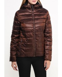 Женская темно-коричневая куртка-пуховик от Sela