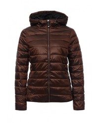 Женская темно-коричневая куртка-пуховик от Sela
