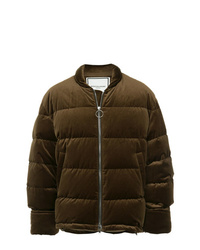 Мужская темно-коричневая куртка-пуховик от Wooyoungmi