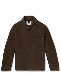 Мужская темно-коричневая куртка-рубашка от Margaret Howell