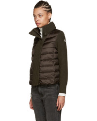 Женская темно-коричневая куртка от Moncler