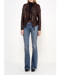 Женская темно-коричневая куртка от Grafinia