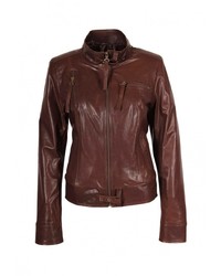 Женская темно-коричневая куртка от Grafinia