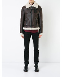 Мужская темно-коричневая куртка от Lanvin