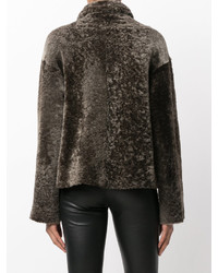 Женская темно-коричневая куртка от Drome