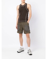 Мужская темно-коричневая майка от Saul Nash