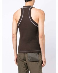Мужская темно-коричневая майка от Saul Nash