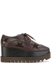 Темно-коричневая обувь со звездами от Stella McCartney