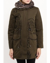 Женская темно-коричневая парка от Desigual