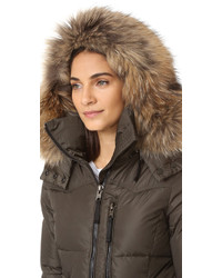 Женская темно-коричневая парка от SAM.