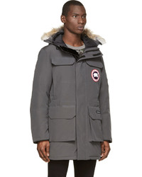 Мужская темно-коричневая парка от Canada Goose
