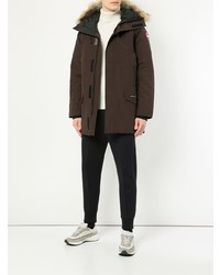 Мужская темно-коричневая парка от Canada Goose