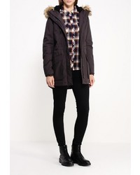 Женская темно-коричневая парка от Only