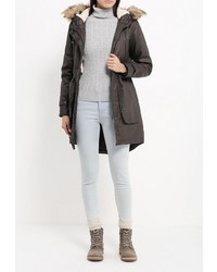 Женская темно-коричневая парка от Top Secret