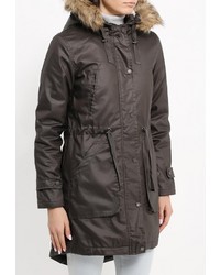 Женская темно-коричневая парка от Top Secret