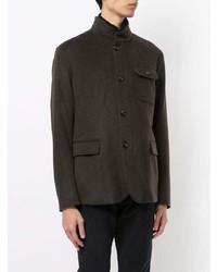 Темно-коричневая полевая куртка от Emporio Armani