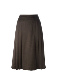 Темно-коричневая пышная юбка от Céline Vintage
