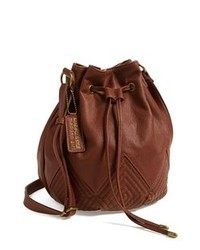 Темно-коричневая сумка-мешок