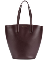 Темно-коричневая сумка-мешок от Alexander McQueen
