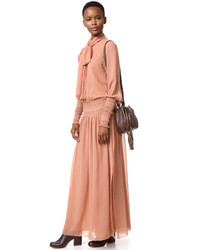 Темно-коричневая сумка-мешок от See by Chloe