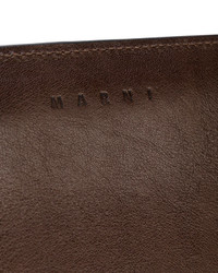 Темно-коричневая сумка через плечо от Marni