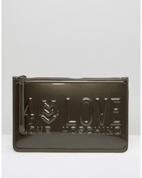 Женская темно-коричневая сумка от Love Moschino