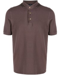 Мужская темно-коричневая футболка-поло от Barba