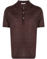 Мужская темно-коричневая футболка-поло от Boglioli