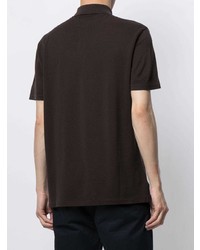 Мужская темно-коричневая футболка-поло от Ralph Lauren Purple Label
