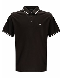 Мужская темно-коричневая футболка-поло от Emporio Armani