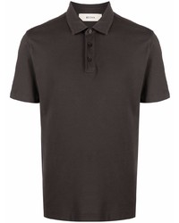 Мужская темно-коричневая футболка-поло от Ermenegildo Zegna