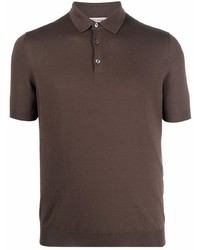 Мужская темно-коричневая футболка-поло от Fileria