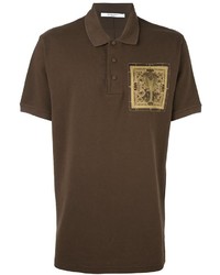 Мужская темно-коричневая футболка-поло от Givenchy