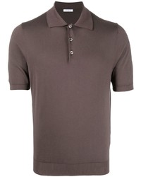 Мужская темно-коричневая футболка-поло от Malo