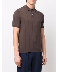 Мужская темно-коричневая футболка-поло от Lardini