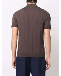 Мужская темно-коричневая футболка-поло от Lardini