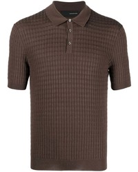 Мужская темно-коричневая футболка-поло от Tagliatore