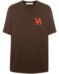 Мужская темно-коричневая футболка с круглым вырезом с принтом от UNDERCOVE