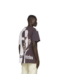 Мужская темно-коричневая футболка с круглым вырезом с принтом от Vyner Articles