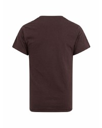 Мужская темно-коричневая футболка с круглым вырезом с принтом от Travis Scott