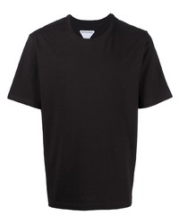 Мужская темно-коричневая футболка с круглым вырезом от Bottega Veneta