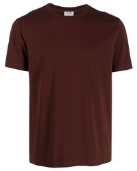 Мужская темно-коричневая футболка с круглым вырезом от Filippa K