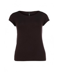 Женская темно-коричневая футболка с круглым вырезом от Influence