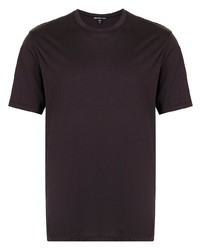 Мужская темно-коричневая футболка с круглым вырезом от James Perse