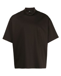 Мужская темно-коричневая футболка с круглым вырезом от Kolor