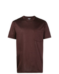 Мужская темно-коричневая футболка с круглым вырезом от Lanvin