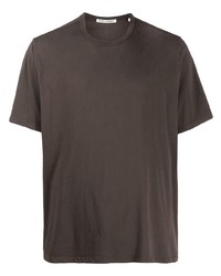 Мужская темно-коричневая футболка с круглым вырезом от Our Legacy