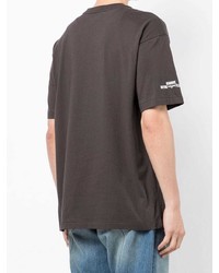 Мужская темно-коричневая футболка с круглым вырезом от Chocoolate