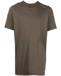 Мужская темно-коричневая футболка с круглым вырезом от Rick Owens DRKSHDW